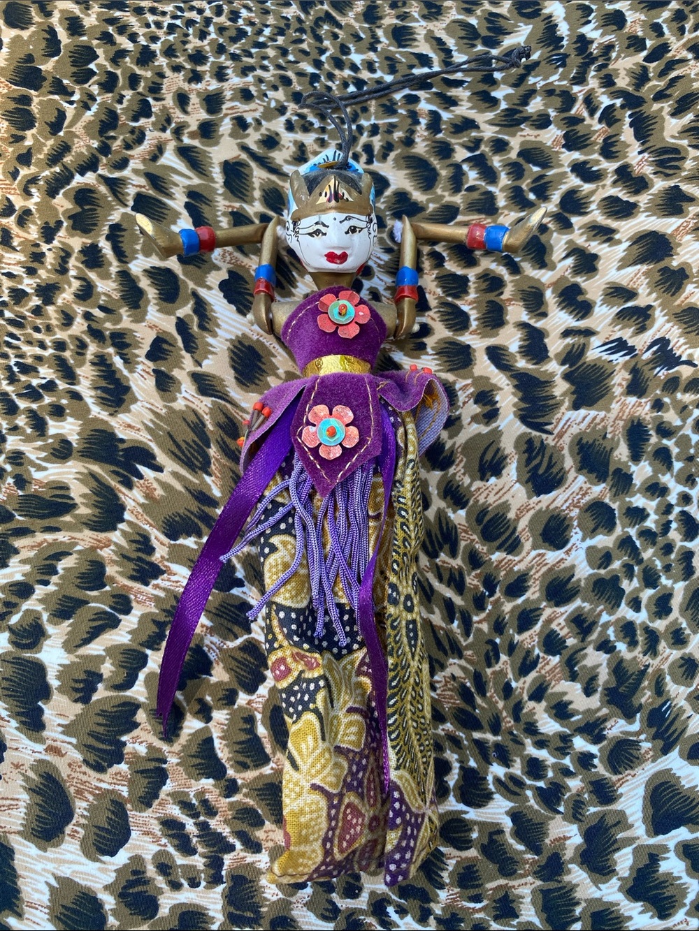Indonesian Wayang Golek puppet ornament